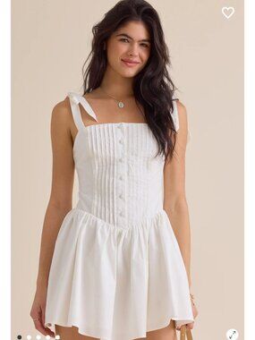 Altar'd State Vivia Mini Dress NWT White Summer Dress